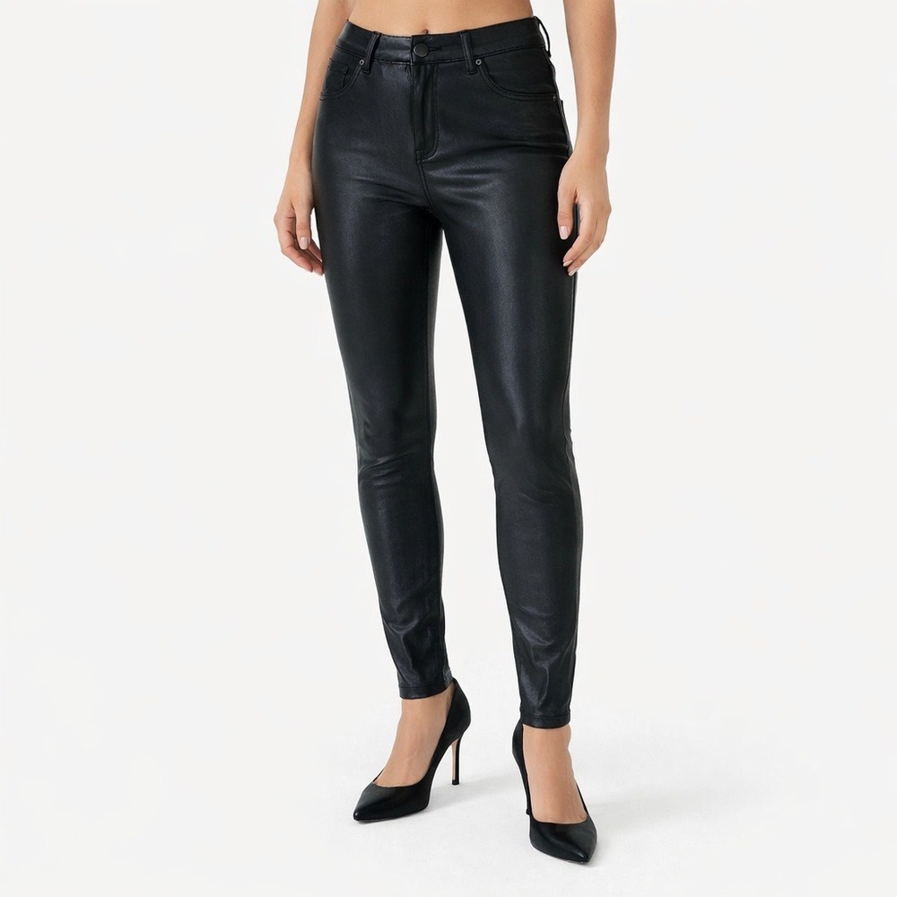 NWT Shinestar Collection Super High Waist Vegan Leather Pant Women's Size L